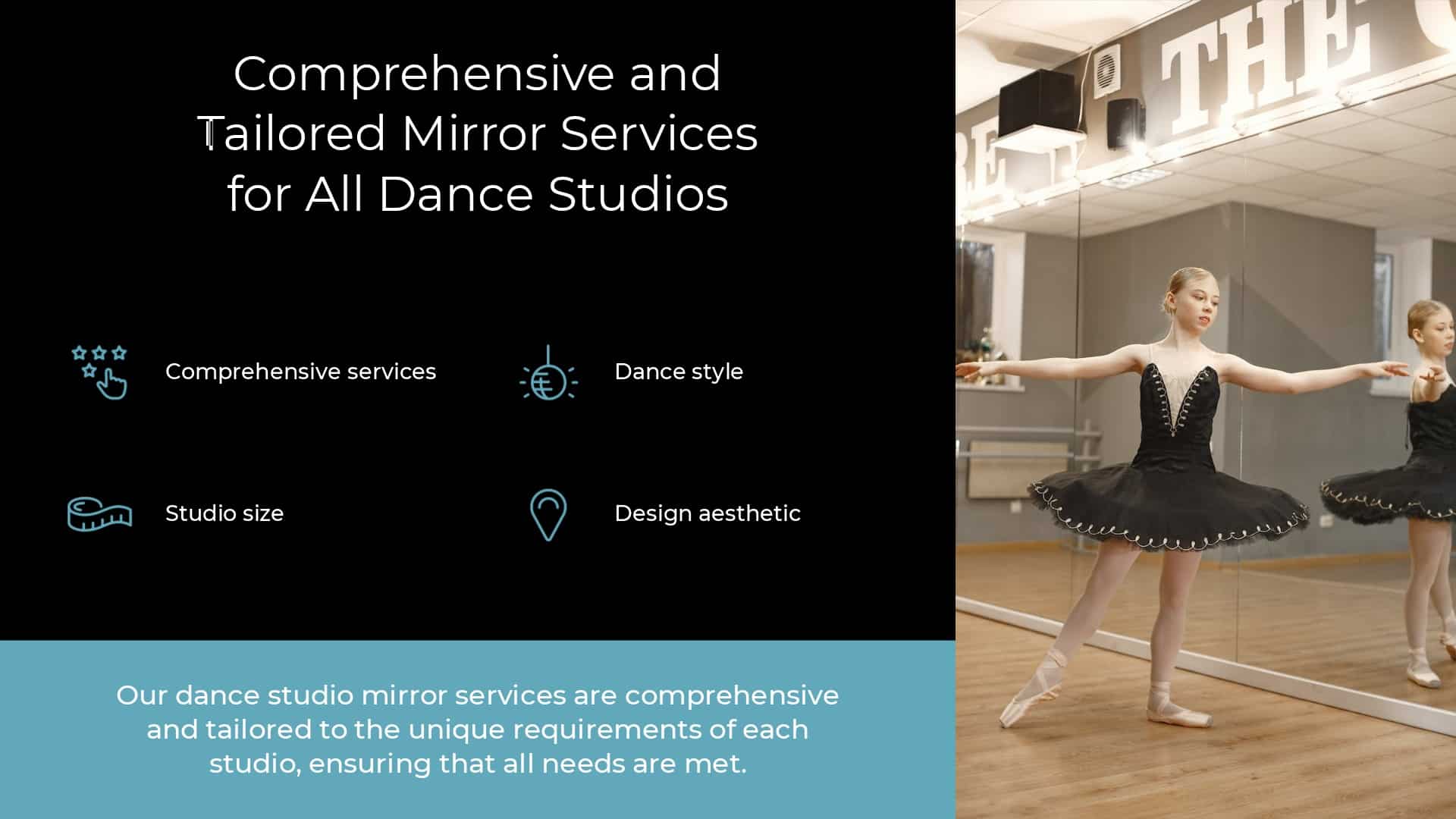 Dance Studio Mirror Installation